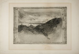 Cliff, St. Malmö Körfezi by Felix Hilaire Buhot