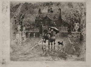 Ülke Komşuları, 1879-1880. by Felix Hilaire Buhot