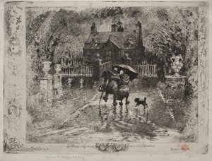 Ülke Komşuları, 1879-1880. by Felix Hilaire Buhot