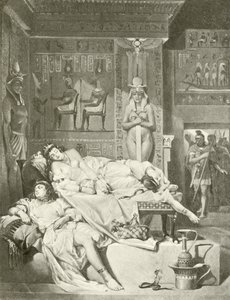 Antonius ve Kleopatra. Act-V, Sahne II (gravür) by Felix Octavius Carr Darley