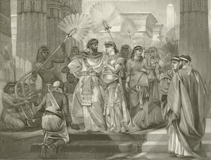 Antonius ve Kleopatra. Perde I, Sahne I (gravür) by Felix Octavius Carr Darley