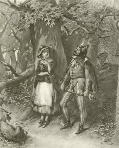 Sevdiğin gibi. Perde III, Sahne III (gravür) by Felix Octavius Carr Darley