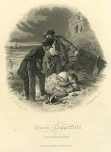 David Copperfield: Yıkımdan Kurtuldu, HB Hall und Sons tarafından kazınmış, 1867 by Felix Octavius Carr Darley