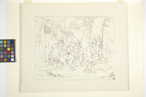 Rip Van Winkle'ın Resimleri, Levha 3 (litografi) by Felix Octavius Carr Darley
