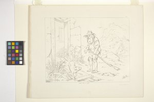 Rip Van Winkle'ın Resimleri, Levha 5 (litografi) by Felix Octavius Carr Darley