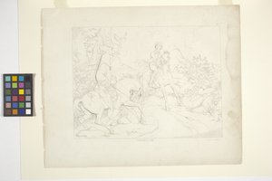 Sleepy Hollow Efsanesi Resimleri, Levha 5 (litografi) by Felix Octavius Carr Darley