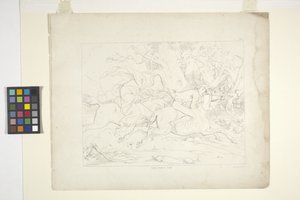Sleepy Hollow Efsanesi Resimleri, Levha 6 (litografi) by Felix Octavius Carr Darley