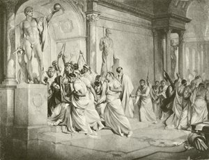Julius Sezar. III. Perde-I. Sahne (gravür) by Felix Octavius Carr Darley