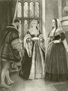 Kral Henry VIII. Perde II, Sahne III (gravür) by Felix Octavius Carr Darley