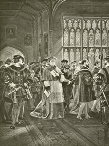 King Henry VIII. Act I, Scene I (gravure) by Felix Octavius Carr Darley