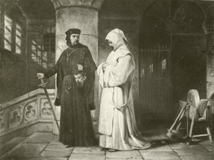 Ölçü için Ölçü. Perde IV-Sahne III (gravür) by Felix Octavius Carr Darley