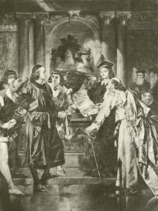 Merchant of Venice. Act IV-Scene I (gravure) by Felix Octavius Carr Darley