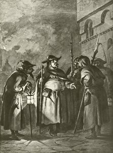 Much Ado about Nothing. Act III, Scene III (gravure) by Felix Octavius Carr Darley