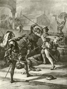 Romeo ve Juliet. Perde I-Sahne I (gravür)