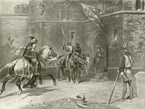 İkinci Kısım Kral Henry IV. Perde I, Sahne I (gravür) by Felix Octavius Carr Darley