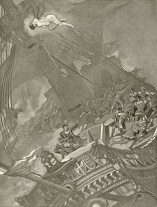 Fırtına. Perde I, Sahne I (gravür) by Felix Octavius Carr Darley