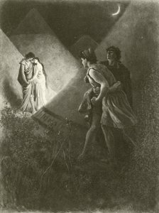 Troilus ve Cressida. Act V-Scene II (gravür) by Felix Octavius Carr Darley