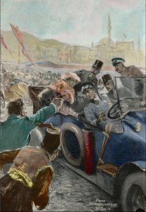 Avusturya Arşidükü Franz Ferdinand (1863-1914) ve eşi Sophie