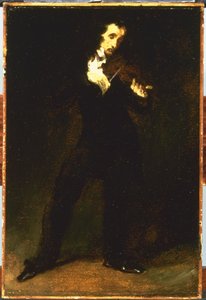 paganini by Ferdinand Victor Eugene Delacroix