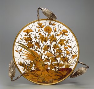 Coupe, c.1878 (gümüş pirinç, fildişi kakma, bakır alaşımı ve ahşap)