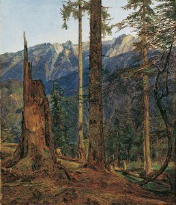 Ischl yakınlarındaki Höllengebirge by Ferdinand Georg Waldmuller