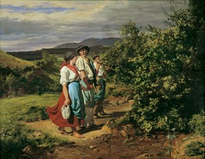 İşten Eve Dönüş (The Lovers at the Crossroads) by Ferdinand Georg Waldmuller