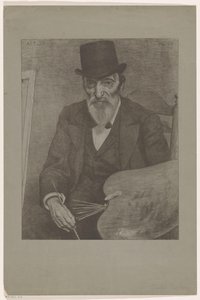Hendrik Valkenburg'un Portresi Hayattan çizilen tanınmış çağdaşlar (orijinal seri adı) by Ferdinand Hart Nibbrig (signed by artist)