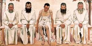 hayatın yorgunluğu by Ferdinand Hodler