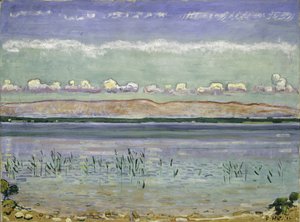 Jura Tepeleri ile Cenevre Gölü, 1911 by Ferdinand Hodler
