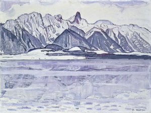 Karlı Stockhorn, 1913-1914 by Ferdinand Hodler