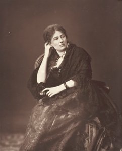 Juliette Lamber, [Fransız feminist yazar], c. 1876.