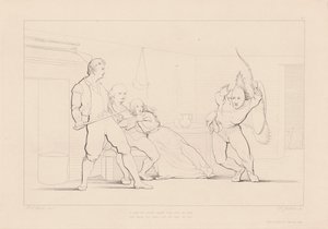 Aralarına Karanlıktan Bir Form Koştu by Ferdinand Joubert, after George Elgar Hicks