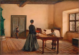 sanatçının yatak odası by Ferdinand Mallitsch