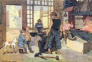 Demirci, Imagier de l'enfance'de, 1900 dolayları (gravür)