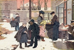 Kestane tüccarı, Resimli çocukluk kitabında, 1900 dolayları (gravür) by Ferdinand Raffin