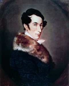 Alman besteci, orkestra şefi ve piyanist Carl Maria von Weber'in (Eutin at Lübeck) portresi by Ferdinand Schimon