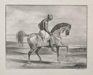 Atlı Afrika, 1823. by Ferdinand Victor Eugene Delacroix