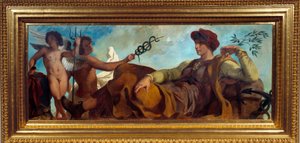 Eugene Delacroix (1798-1863) tarafından Resim Endüstrisinin Alegorisi by Ferdinand Victor Eugene Delacroix