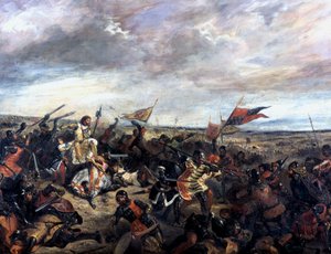 Poitiers Savaşı 1356, 1830 by Ferdinand Victor Eugene Delacroix