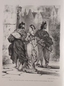 Faust için çizimler: Faust, Marguerite