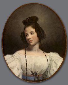 Bayan Alexandrine-Julie de la Boutraye, 1832-1834 dolayları by Ferdinand Victor Eugene Delacroix