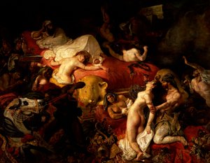 Sardanapalus'un Ölümü by Ferdinand Victor Eugene Delacroix