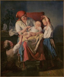 annenin mutluluğu by Ferdinand Waldmüller