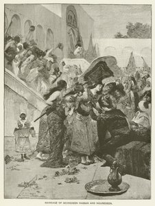 Bedredeen Hassan ve Nouredeen'in Evliliği by Fernand Cormon