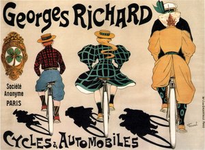 Bisikletler ve arabalar Georges Richard, 1896 by Fernand Fernel
