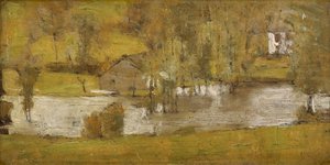 Bir Fosset; La Crue, 1881 by Fernand Khnopff