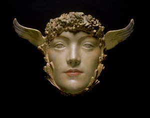 Bir Maske, c.1897 (alçı) by Fernand Khnopff