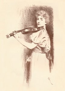 Bir Kemancı, c1898 by Fernand Khnopff