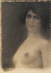 Siyah saç, 1914 by Fernand Khnopff