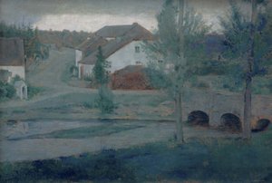 Köyün Girişi, 1885. by Fernand Khnopff